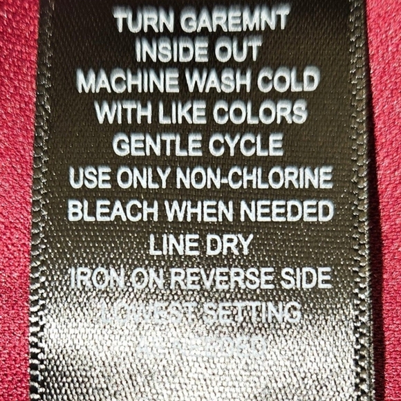 TRIXXI new burgundy & black sheer long sleeve ruffle floral chiffon blouse - Picture 14 of 16